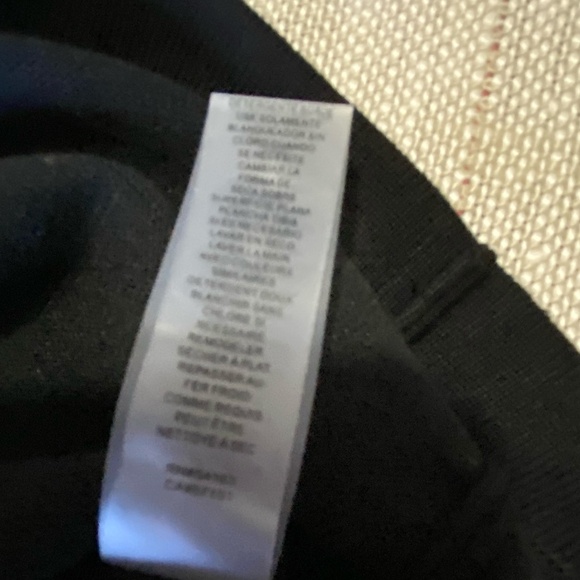 Vince Camuto Black Sheer Sleeve Stretch Turtleneck Knit Holiday Dress- Sz-L - Picture 16 of 16